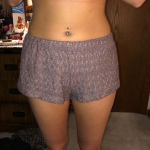 Free people lavender lace shorts